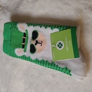 Soft Crew Socks St Patrick's or Easter design